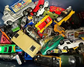 Assorted Hot Wheels and Die-Cast Toy Car Lot