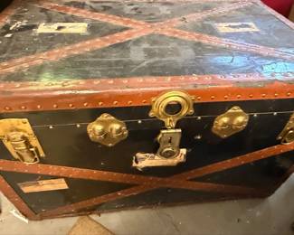 Pair of Vintage Steamer Trunks