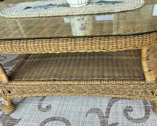 Wicker Style Patio Conversation Set