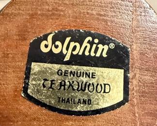 Dolphin Thailand Teakwood Glass Canister Set