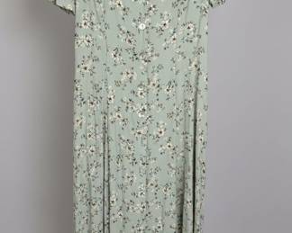 DJI Floral Rayon Midi Dress