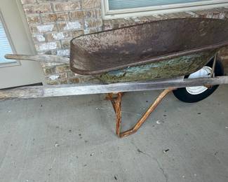 Vintage Style Steel Wheelbarrow