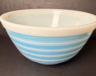 Vintage Pyrex 402 Rainbow Stripe Mixing Bowl