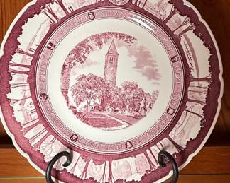 1933 Wedgwood Cornell Library Tower Plate