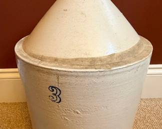 3 Gallon Stoneware Shoulder Jug
