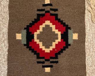 Southwestern Style Woven Wool Wall Hanging