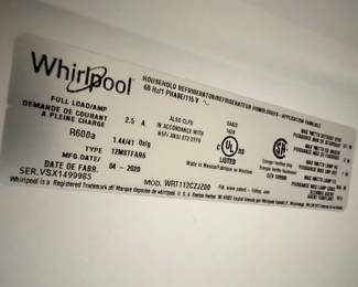 Whirlpool WRT112CZJZ00 Top-Freezer Refrigerator