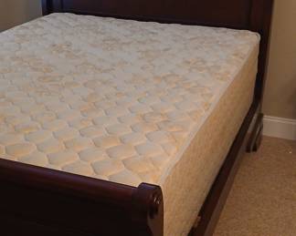 Dark Cherry Sleigh Bed Frame