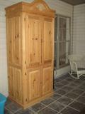 pine entertainment cabinet