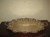 Large Poole silver tray