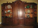 5 pc sectional  entertainment center