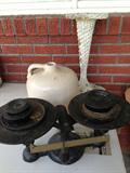 old jug and scales