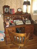 oak roll top desk