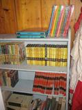 Lots of Nancy Drew books and The Happy Hollisters books
Childcraft