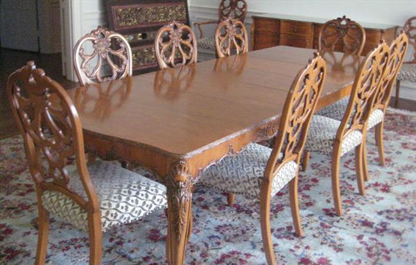 lovely 1960's Ronweber dining table and 12 chairs