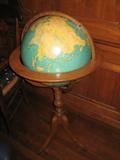 lighted globe, glass