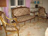 3 piece gilded parlor set