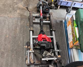 Motorcycle lift/weed eater