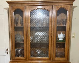 French Provincial China Cabinet