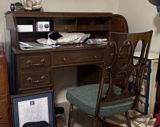 Mid-century modern roll top desk