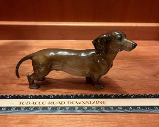 T100 - $30. Rosenthal Kunstabteilung ceramic dachshund from Germany. 6" long. Excellent condition.