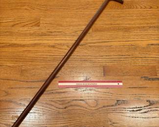 T17 - $30. Vintage Teak Cane with Carved Face on Handle. Measures 36" tall. Excellent condition.