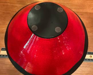 T27 - $100. Charles Chrisco Seagrove, NC Pottery Bowl. Measures 11" x 4.5" tall. Excellent condition.