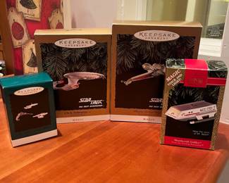 T60 - $25. Lot Of 4 Hallmark Star Trek Ornaments.