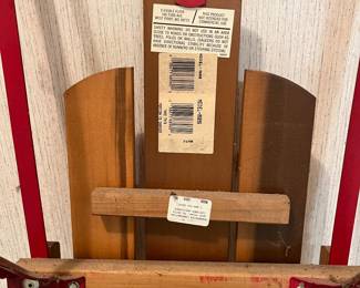 T134 - $65. Flexible Flyer III Wooden Snow Sled. Measures approximately 53” long.