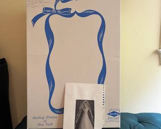 T49 - $75. Vintage wedding dress in box.