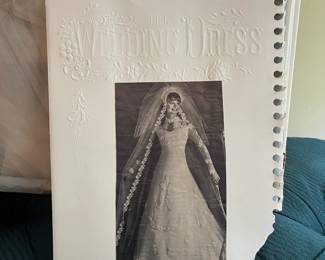 T49 - $75. Vintage wedding dress in box.