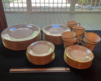 T32 - $250. Lenox Castle Garden China. 45 pieces. Excellent condition.