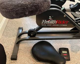 T95 - $25. Health Rider Total Body Aerobic Fitness machine, with extra seat. 36" x 48" x 39.5"T. In good condition and works smoothly. On the 2nd floor please have help to move.