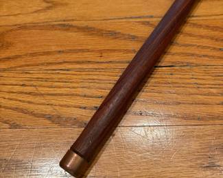 T17 - $30. Vintage Teak Cane with Carved Face on Handle. Measures 36" tall. Excellent condition.