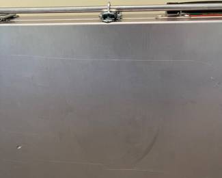 T91 - $165. Orvis Airline Travel Aluminum Double Rifle Shotgun Multi Pistol Gun Case. Measures 32” x 4” x 15” tall.