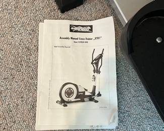 T96 - $50. Smooth Fitness Cross Trainer XTR1, includes cardio pulse monitor and manual. 24" x 58" x 60"T. In good condition and works well. On the 2nd floor. Please have help to move!