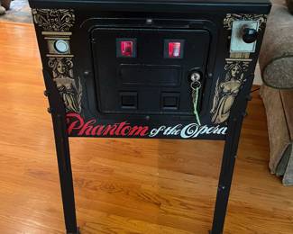 T40 - $3,750 FIRM. Fully Operational 1990 Phantom of the Opera Pinball Machine. Measures 22" x 53" x 74" Tall. You will need help to move. Tested and works *perfectly*! Very fun game!