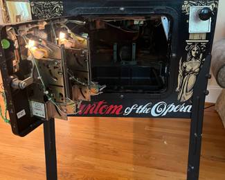 T40 - $3,750 FIRM. Fully Operational 1990 Phantom of the Opera Pinball Machine. Measures 22" x 53" x 74" Tall. You will need help to move. Tested and works *perfectly*! Very fun game!