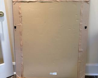 T12 - $65. Large wall mirror, can be hung either direction. Measures 36" x 46". Overall good condition, minor chips on frame and damage on corners.