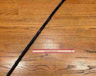 T18 - $65. Irish Blackthorn Vine Shillelagh Walking Stick with Knob Handle. Measures 35.25" tall. Excellent condition.