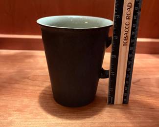 T127 - $60. Set of 6 Denby Charcoal Made in England Coffee Mugs. Each measures 4.75” tall.