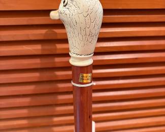 T16 - $30. Duck Head Cane, Made in England. Measures 35.25" tall. Excellent condition.