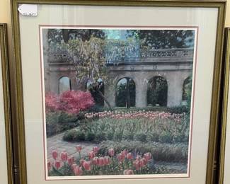 T110 - $30. L. Diane Johnson signed and numbered print. Measures 32” x 32.5“ tall.