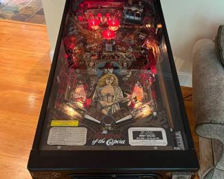T40 - $3,750 FIRM. Fully Operational 1990 Phantom of the Opera Pinball Machine. Measures 22" x 53" x 74" Tall. You will need help to move. Tested and works *perfectly*! Very fun game!