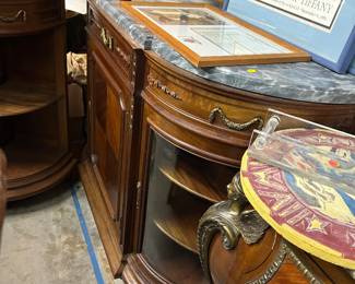 Curved end sideboard