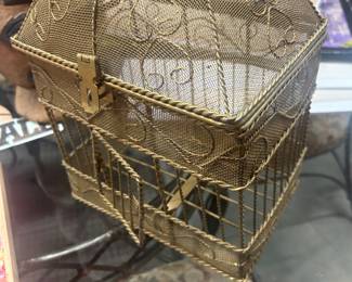 Brass birdcage