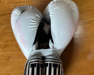 Boxing gloves, said to be from New Orleans legend Ralph Dupas