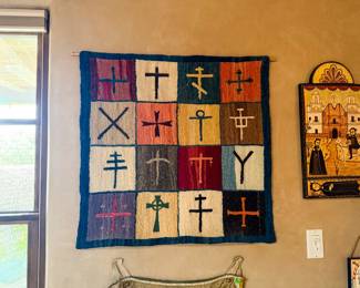 New Mexican Colcha weaving New Mexican Colcha weaving New Mexican Colcha weaving 