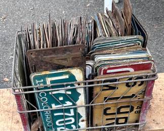 Vintage License Plates from many states