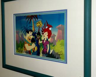 Certified Hanna-Barbera signed production cel from "I Yabba-Dabba Love You"